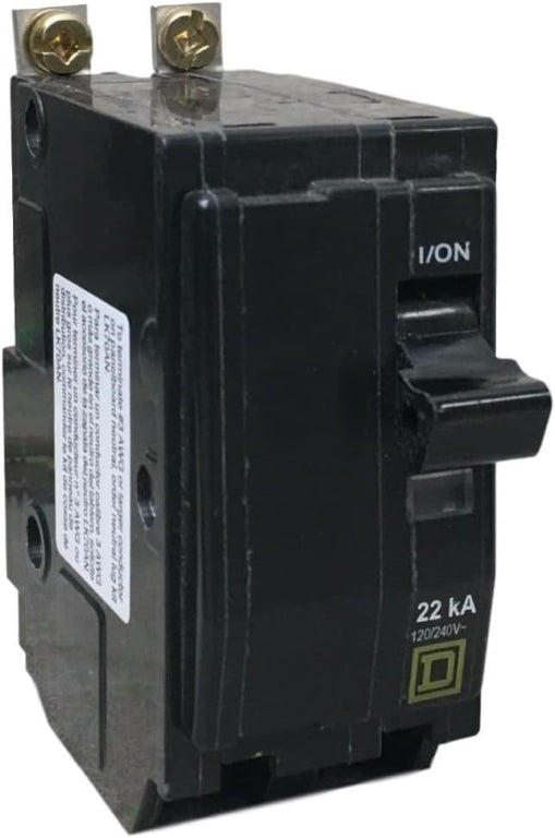 SCHNEIDER ELECTRIC Miniature 240-Volt 40-Amp  QOB240VH Molded Case Circuit Breaker 600V 15A