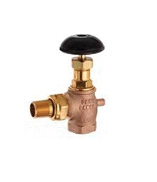 11041 1/2" FPT x Dual Brass Angle Radiator Valve  250 PSI Heavy Pattern MFR Part #: 11041-4112