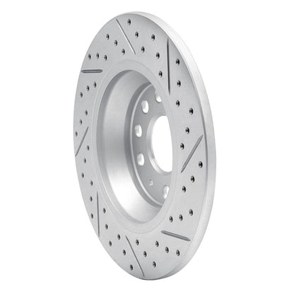 Dynamic Friction 830-73082L - Geoperformance  Coated Drilled and Slotted Brake Rotor