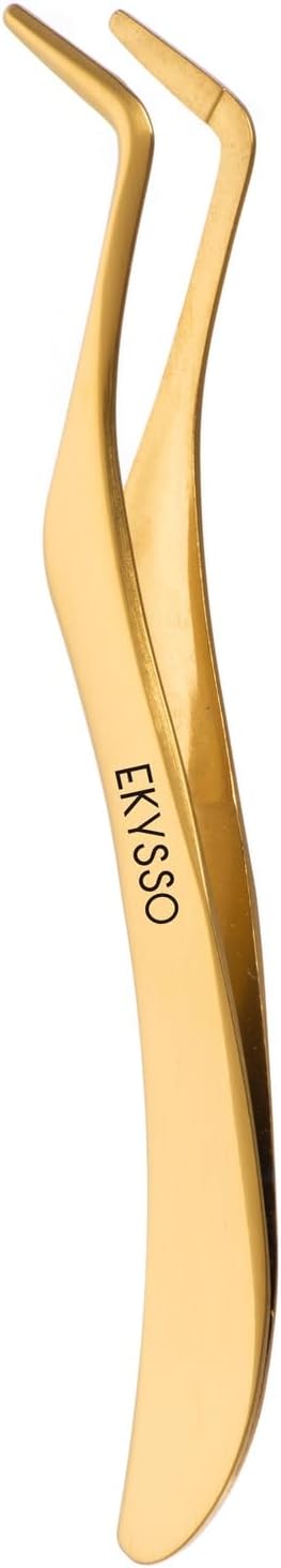 EKYSSO Lash Tweezer for Eyelash Clusters, Lash Applicator Tool, E