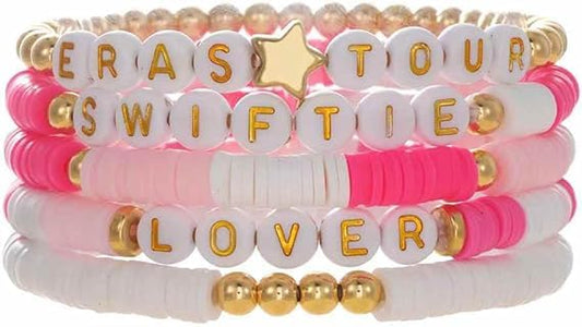 Friendship Bracelets for TS Fans- Colorful Clay Bead Bracelets Inspired by