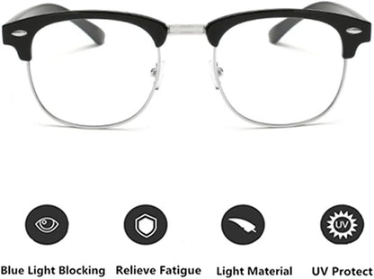 LNTICB® Blue Light Blocking Glasses Computer Reading Glasses Retr