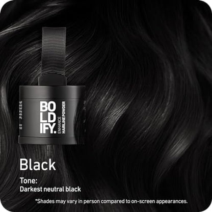 BOLDIFY Hairline Powder - Root Touch Up Hair Color for Gray Coverage - Bald