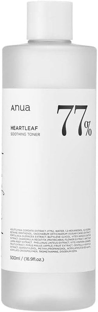 Anua Heartleaf 77% Soothing Toner I pH 5.5 Skin Trouble Care, Calming Skin,