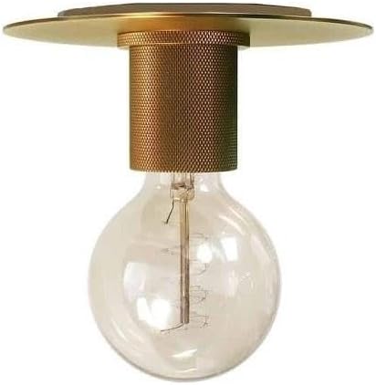 Dainolite 1 Light Aged Brass Flush Mount
