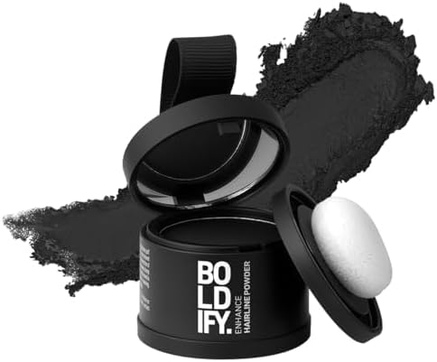 BOLDIFY Hairline Powder - Root Touch Up Hair Color for Gray Coverage - Bald