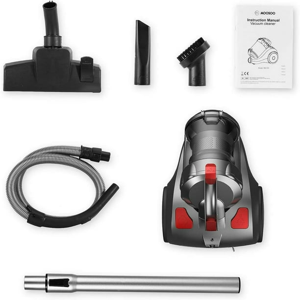 MOOSOO MS155 Bagless Canister Vacuum Cleaner, 1.5L