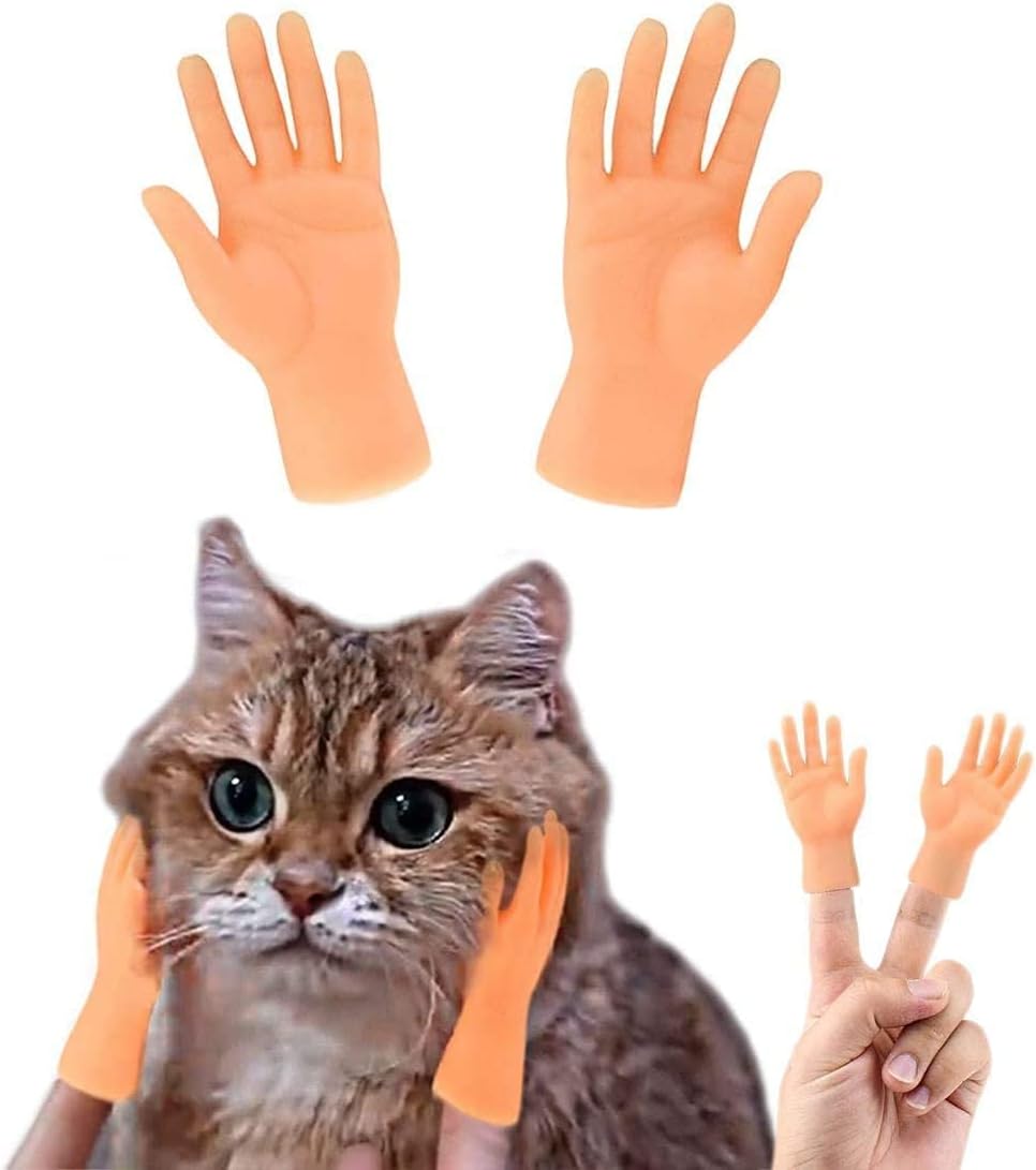 AEDNX Tiny Hands Finger Puppets, Mini Hands Little Small Hands Mini Thing G