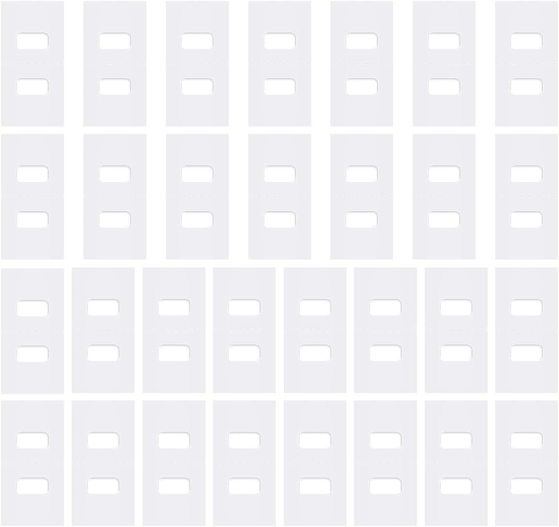 Vertical Blind Repair Tabs 30 Sets, Luxiv Clear  Tabs for Repair Vertical Blind Total 60 PCS Heavy  Duty Pre-Cut Vertical Blind Vane Saver