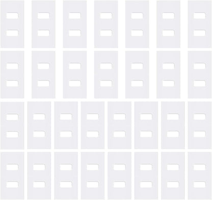 Vertical Blind Repair Tabs 30 Sets, Luxiv Clear  Tabs for Repair Vertical Blind Total 60 PCS Heavy  Duty Pre-Cut Vertical Blind Vane Saver