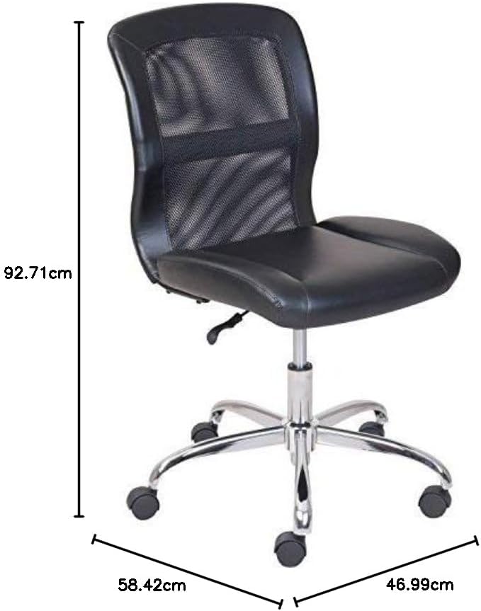 Mainstays MS55-018-039-23 Vinyl And Mesh Task Chair, Black