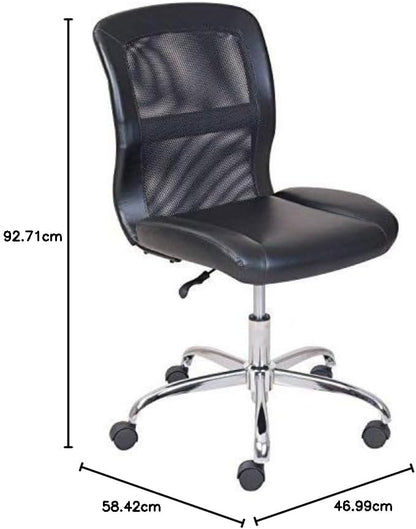 Mainstays MS55-018-039-23 Vinyl And Mesh Task Chair, Black