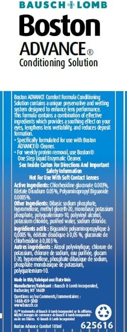 Bausch & Lomb Boston Advance Comfort Formula Conditioning Solution, 105ml