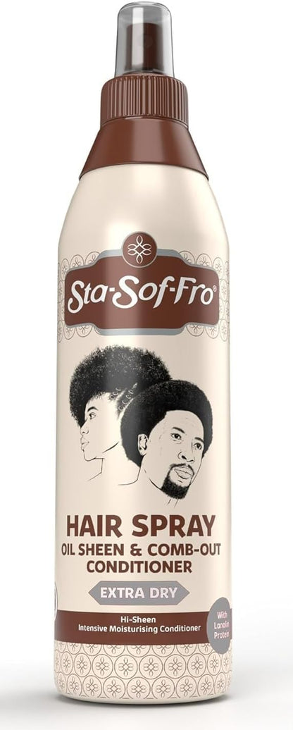 Sta-Sof-Fro Hair & Scalp Spray Comb Out Conditioner with Lanolin, Extra Dry