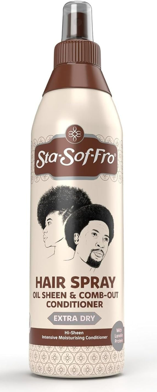 Sta-Sof-Fro Hair & Scalp Spray Comb Out Conditioner with Lanolin, Extra Dry