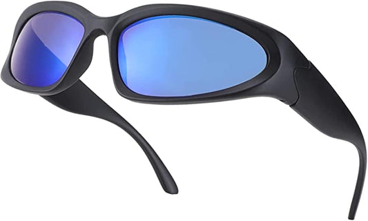 LASPOR Wrap Around Sport Sunglasses for Women Men Sport Shades Gl