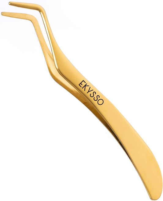 EKYSSO Lash Tweezer for Eyelash Clusters, Lash Applicator Tool, E
