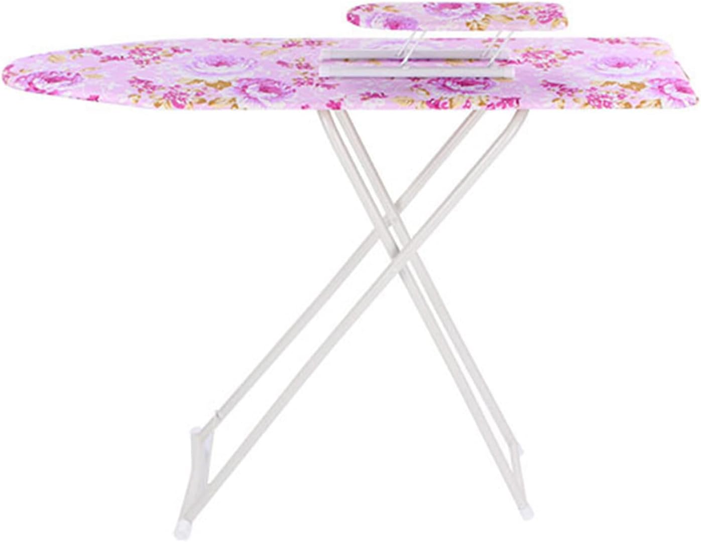 Trayknick Adjustable Smooth Edge Non-Slip Ironing Board, Wear Resistant with Folding Legs, Purple