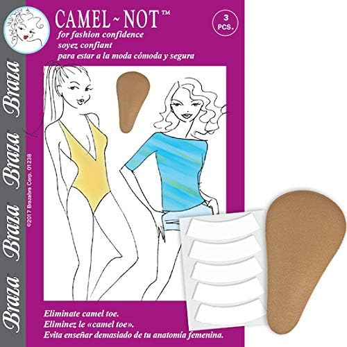 Braza Camel-Not Camel Toe Cover Foam Inserts - One Size - Beige