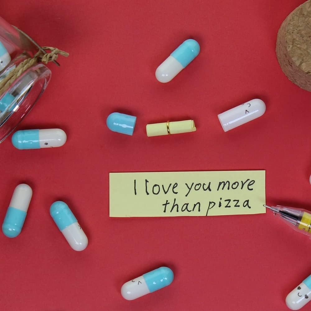 Infmetry Cute Capsules in a Glass Bottle Lovely Pill Notes Couples Gifts fo