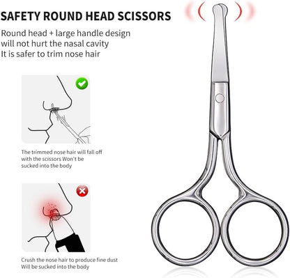 Small Scissors, Eyebrow Scissors, Nose Hair Scissors Round Tip Design, Will