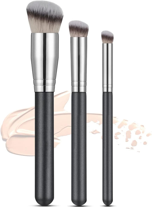 Rytrre Foundation Contour Brush for Liquid Makeup, Kabuki Brushes, Under Ey