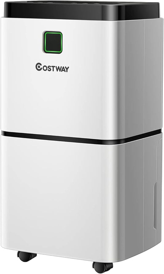 Costway EP23518 24 Pints 1500 Sq. Ft Dehumidifier w/ Indicator