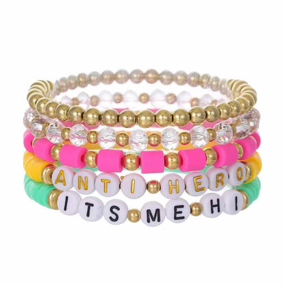 Friendship Bracelets for TS Fans- Colorful Clay Bead Bracelets In
