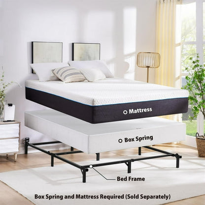 Mainstays 7" Adjustable Bed Frame, Black Steel, Adjustable - Twin, Full, Queen