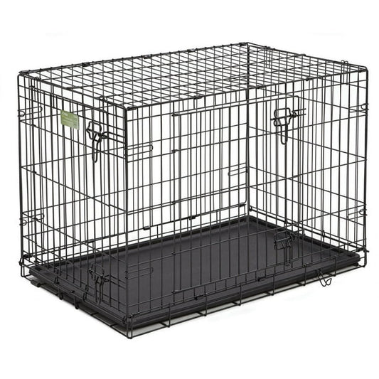MidWest Homes For Pets 1536DDU iCrate Double Door Folding Metal Dog Crates, 36-Inch w/ Divider