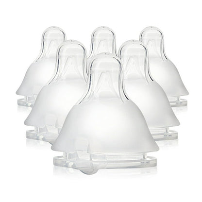Evenflo Feeding 2126111 Standard Neck BPA-Free Silicone Slow Flow Baby Bottle Nipples - 0 Months+, 6ct