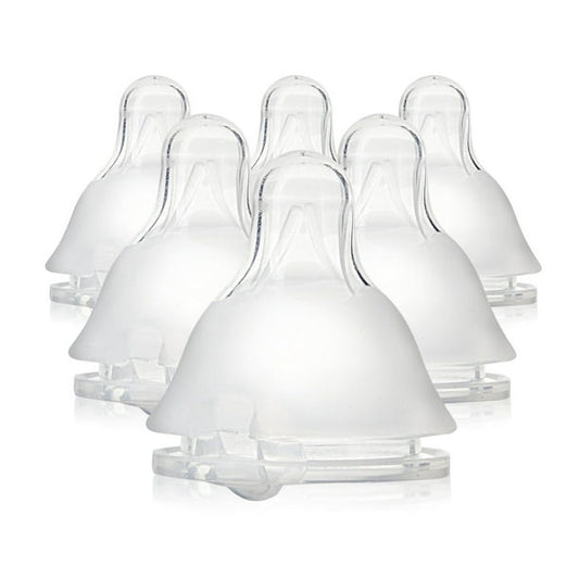 Evenflo Feeding 2126111 Standard Neck BPA-Free Silicone Slow Flow Baby Bottle Nipples - 0 Months+, 6ct