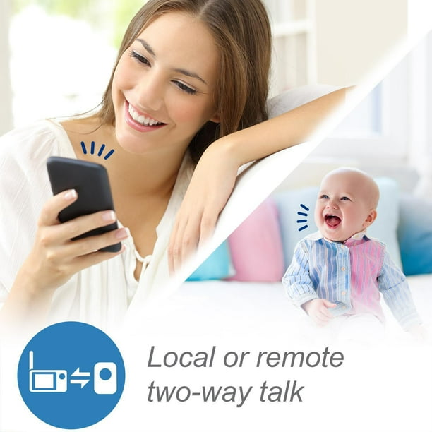 VTech RM5764 HD Smart Wi-Fi Video Baby Monitor  with 5 Inch display and 1080p HD 360 degree  Panoramic Viewing Pan & Tilt Camera White