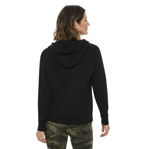 George Women's Core Zip Up Hoodie, Black, L