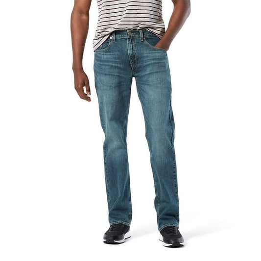 Levi Strauss Signature A1311-0008 Men's Regular Jeans, Blue, Size:32x30