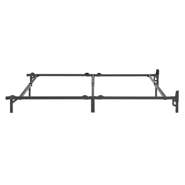 Mainstays 7" Adjustable Bed Frame, Black Steel, Adjustable - Twin, Full, Queen
