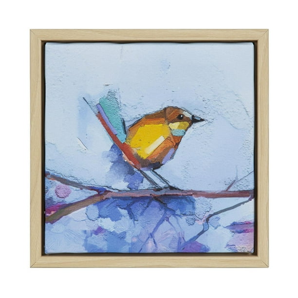 hometrends Olio Birds Framed Canvas Art Set