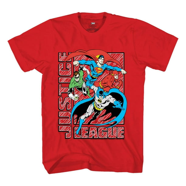 Justice League Boys Hero Time Short Sleeve T-Shirt XL/TG