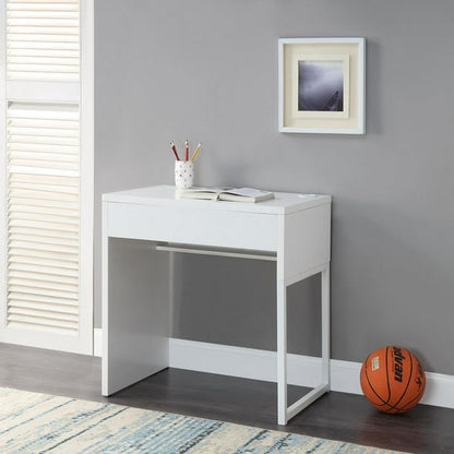Mainstays HS201806-06 Small Wood and Metal Desk, White