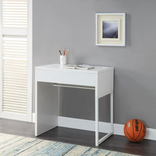 Mainstays HS201806-06 Small Wood and Metal Desk, White