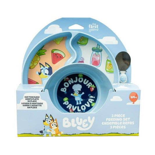 Bluey 3-Piece Baby Feeding Set, Multicolor
