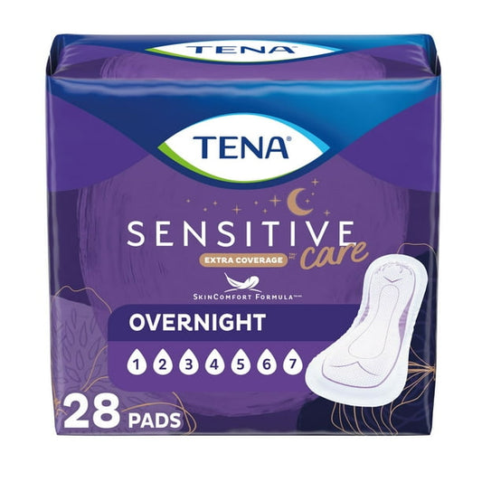 TENA Incontinence Pads for Women, Overnight, 28 Count