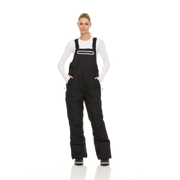 Arctic Quest Women's Ski Snow Bibs Pants, Black 0306, 3X