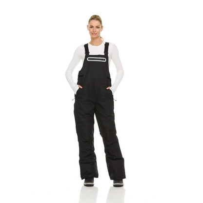 Arctic Quest Women's Ski Snow Bibs Pants, Black 0306, 3X