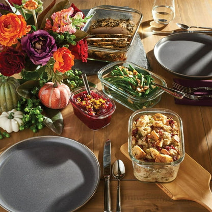 Rubbermaid 6013375 Brilliance Clear Food Container & Lid, Pack of 3