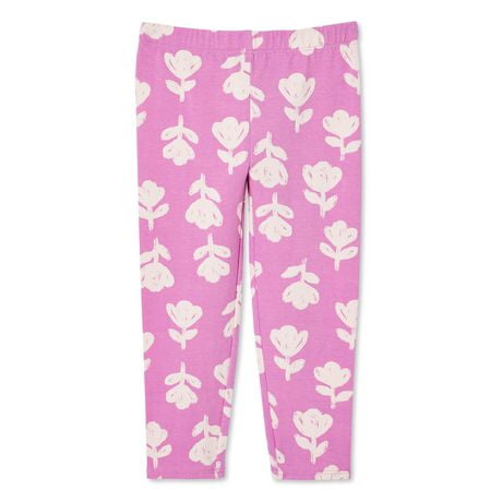 George Toddler Girl's Printed Legging, Purple, 4T