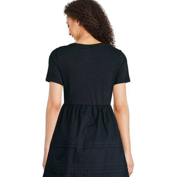 George Women's Mixed Media Dress, Size L