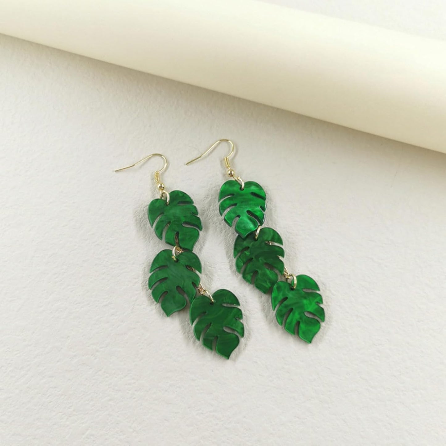 Leaf Earrings Green Earrings for Women Summer Earrings for Women Palm Tree