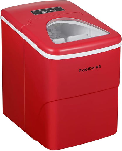 Frigidaire EFIC108-RED Compact Ice Maker Red 14.9inx14.8inx11.2in