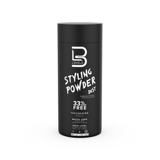 L3 Level 3 Styling Powder - Natural Look Mens Powder - Easy to Apply with N